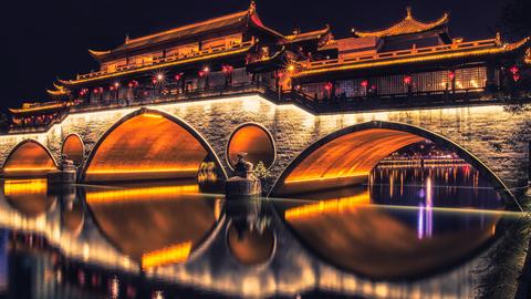 Anshun bridge in Chengdu